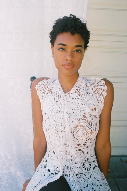 Maria Halter Top in White