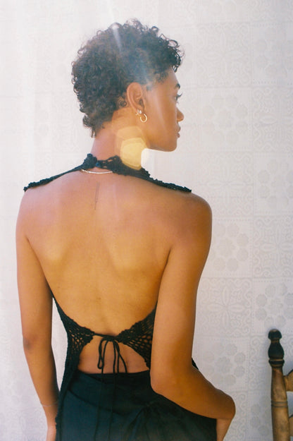 Maria Halter Top in Black