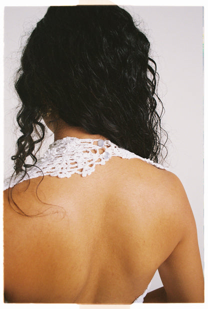 Maria Halter Top in White