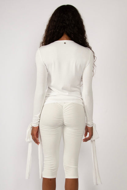 Sire Ribbed Tee in White